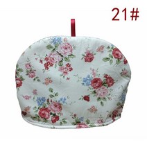 티코지 편안한 코튼 프린트 가정용 찻주전자 단열 커버 주방 먼지 신제품 1pc, 21, 1개