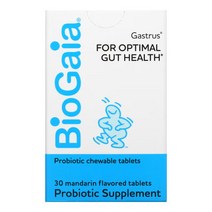 바이오가이아 유산균 Optimal Gut Health 프로바이오틱스 2억 귤향 30츄어블, 1개, 기본
