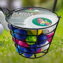 골프 연습공 바구니 세트, 색상 랜덤