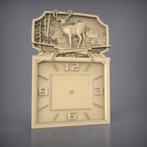 CNC 라우터 3d 프린터 용 3D STL 모델 릴리프 Artcam Aspire Clock 69