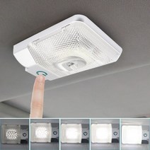 평판트레일러 미니 캠핑 카고트레일러 12V LED RV 천장 돔 조 인테리어 캠핑 rv용 트레일러, 한개옵션0