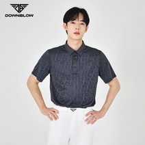 브랜드없음 국산 DOWNBLOW 남성용 반팔 카라 골프웨어 티셔츠