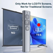 NORWII N95 프리젠테이션 리모컨 LED LCD TV 스크린용 마우스 타이머가 있는 디지털 레이저 포인터 하이라이트 돋보기 윈도우 및 맥과 호환 5m(165피트) 범위
