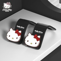 헬로키티 차량용 후크 귀여운 가방 걸이 옷걸이 우산 의자 뒷좌석, 클래식 블랙 2개