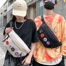 홍대언니 패치 크로스 바디슬링백 힙색 GU819H