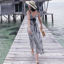 아루클럽 텍스처 라이인 나시원피스