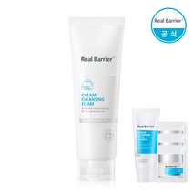 리얼베리어 (약산성)크림 클렌징 폼 120ml+폼15g+3매, 단품