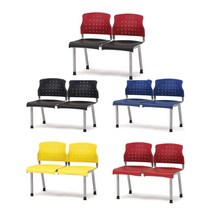 로비의자 대기실 교회의자 강당 관공서 2인용, 블루