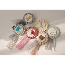 DIY 키트 직접 디자인하는 세상에 하나뿐인 로제트 브로치 만들기 자수 선물 감사 취미, 민트