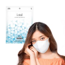 아이스탈 KF94 새부리형 마스크 대형 100매 화이트 화장안묻는 대용량 세부리 귀편한 얼굴 작아보이는 세부리형, 아이스탈 KF94 화이트 100매