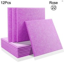 방음 문 12 Pcs Acoust 절연 Absorcion 패널 도어 씰 스트립 벽 스튜디오 사운드 흡수, CHINA, 22--Rose