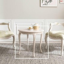 빈티지엔틱 카리나 쁘띠 컬러 원형 테이블탁자, 단품