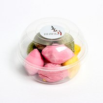 피크닉앤패키지 추석송편떡포장용기 어린이집선물포장답례품, 투명과일컵(소)2개