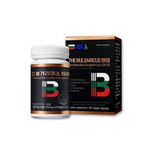 더불가리쿠스 1908 370mg x 60캡슐 (2개월분) 불가리아 유산균 100억 락토바실러스 불가리쿠스 프로바이오틱스원산지: 상세설명참조 YE