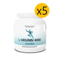 EXVital L-Arginine 4000 독일직구 스포츠 뉴트리션 L아르기닌 엘아르기닌 3650mg 320정 5팩, 1개, 기본