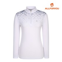 올포유 여성 냉감소매 반집업 티셔츠 AWTHJ5116-100 G