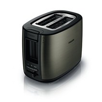 유럽 토스터기 Philips HD2628/80 Metall-Toaster Doppelschlitz 2 Funktionen titanfarben, 단일옵션