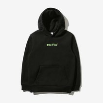 [휠라키즈] 중앙스몰로고 HOODIE (FK2POD1110X_BLK)