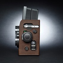 Rolleiflex 2.8gx 롤라이플렉스 중형 필름카메라 소가죽 케이스, 코코아 브라운, 1개