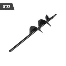 굴삭기 제초기 묘목 금속 드릴링 나선형 블레이드, 5x22cm, 5x22cm