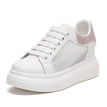 여자 운동화 발편한 매쉬 키높이 통굽 플랫 수제화 슈즈 데일리