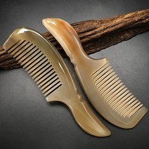 오토데코 천연 헤어 머리빗 두피 마사지빗 물소뿔 우각빗 Combs, 1개, 물소뿔 머리빗