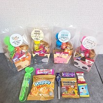 [소유선물가게] 모래놀이 비눗방울 스틱 어린이집 생일선물_교회 학교 회사 기업 학원 어린이집 유치원 사무실 단체 행사 응원 합격 생일 답례품 구디백, 업그레이드(간식세트포함)