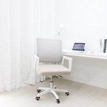 비애노 컴퓨터의자 사무용 사무실 책상 의자 BA200, 화이트프레임(무헤드) 화이트