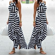 브랜드없음 여름 보헤미안 맥시 롱 이브닝 파티 비치 드레스 Sundress