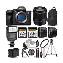 Sony a7S III 미러리스 카메라 35mm 렌즈 플래시 가방 UV 필터 등!