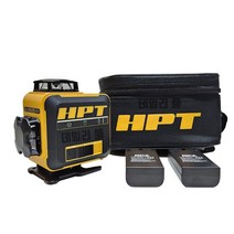 HPT 미니 4D 그린레이저 레벨기세트 배터리 2개 레이져 포디 수평기 수직 바닥선, 1개
