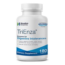 Houston Enzymes 휴스턴 효소 TriEnza 소화효소 폴리페놀 펩티다제 자일라나아제 아밀라아제 프로테아제 6.0 글루코아밀라아제 락타아제 셀룰라아제 180 캡슐