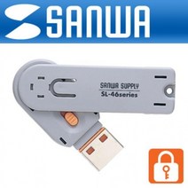 강원전자 산왕 SL46D 스윙 연결 USBLOCK 포트 마개 포트락 복사방지 USB, 그린