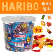캐릭터볼펜증정 + 하리보 스타믹스 1000g 하리보젤리 곰돌이모양 어린이젤리 무색소젤리 유아젤리, 하리보스타믹스 1000g