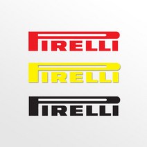 타이어스티커 자동차스티커 피렐리타이어 스티커컷팅, 레드