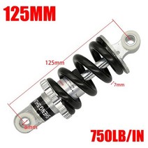 스쿠터 100 125 150 180 190 200 후면 서스펜션 충격 47 49 슈퍼 미니 모토 전동 스쿠터 미니 포켓 바이크, 125MM 750LB