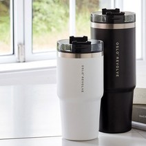 오슬로 리볼브텀블러 900ml 600ml 6color (보온보냉 4계절사용), 블랙
