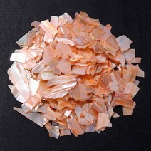 여러 가지 빛깔의 불규칙한 전복 칩 네일 아트 장식 자연 반짝이 조각 바다 쉘 DIY 매니큐어 도매, 02 50G, 05 NO.5 Orange
