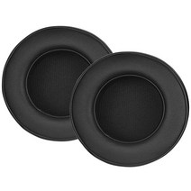 커세어 virtuoso RGB 이어패드 버츄오소 호환 헤드셋 커버 이어 쿠션 헤드폰 스펀지 수리 교체, 커세어 RGB 이어패드 1쌍[블랙]