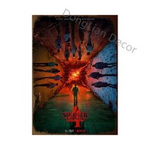 익명한 금속 주석 기호 빈티지 2022 새로운 TV 영화 시즌 4 인쇄 실크 장식 플라크 벽 예술 침실, 09 KK020-9_01 20x30CM
