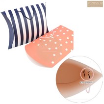 특이한 디자인 쇼핑백 쇼핑팩 쇼핑벡 선물 포장 종이 가방 어린이집 기념품, 레드 도트