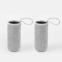 스트랩 물병파우치 2p 360ml 그레이 미니 텀블러커버, 상세 참조