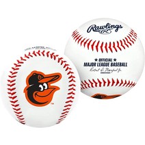 정품 직수입 롤링스 야구공 공식 MLB 팀 로고 야구(모든 팀 옵션), 볼티모어 오리올스, 1개