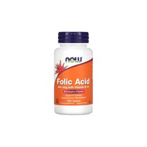 NOW Foods 나우푸드 엽산 800cmg 258정 Folic Acid 시아노코발라민 베지테리언 캡슐