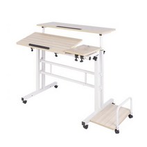 바보사랑 서서일하는 컴퓨터 책상 스탠딩테이블.생활살림(무료배송), 스탠딩테이블_오크