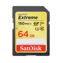 SONY 알파 A99 II 호환 카메라 MLC 메모리카드 64GB, 선택하세요, san extrem SD카드 64GB