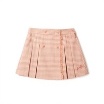 페리미츠 여아체크주름랩스커트 오렌지 P2217S607 16