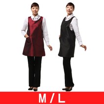 요들/원피스형 앞치마/YA077/미용/미용실/가운/유니폼/나일론 53%/폴리에스테르 47%, YA077 블랙(M)