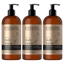 Eveline Cosmetics 아노베이션 바디 로션 위드 코코넛 오일 Gold Baume Corps 500Ml 3개