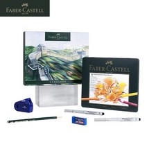 파버카스텔 색연필 미술용품 독일 학생 선물세트 색칠연습, 유성 24색